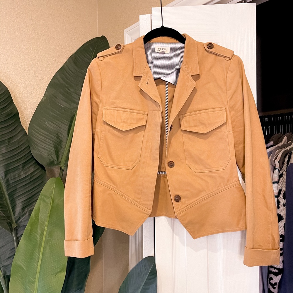 Fossil Vintage Collection Khaki Blazer Small